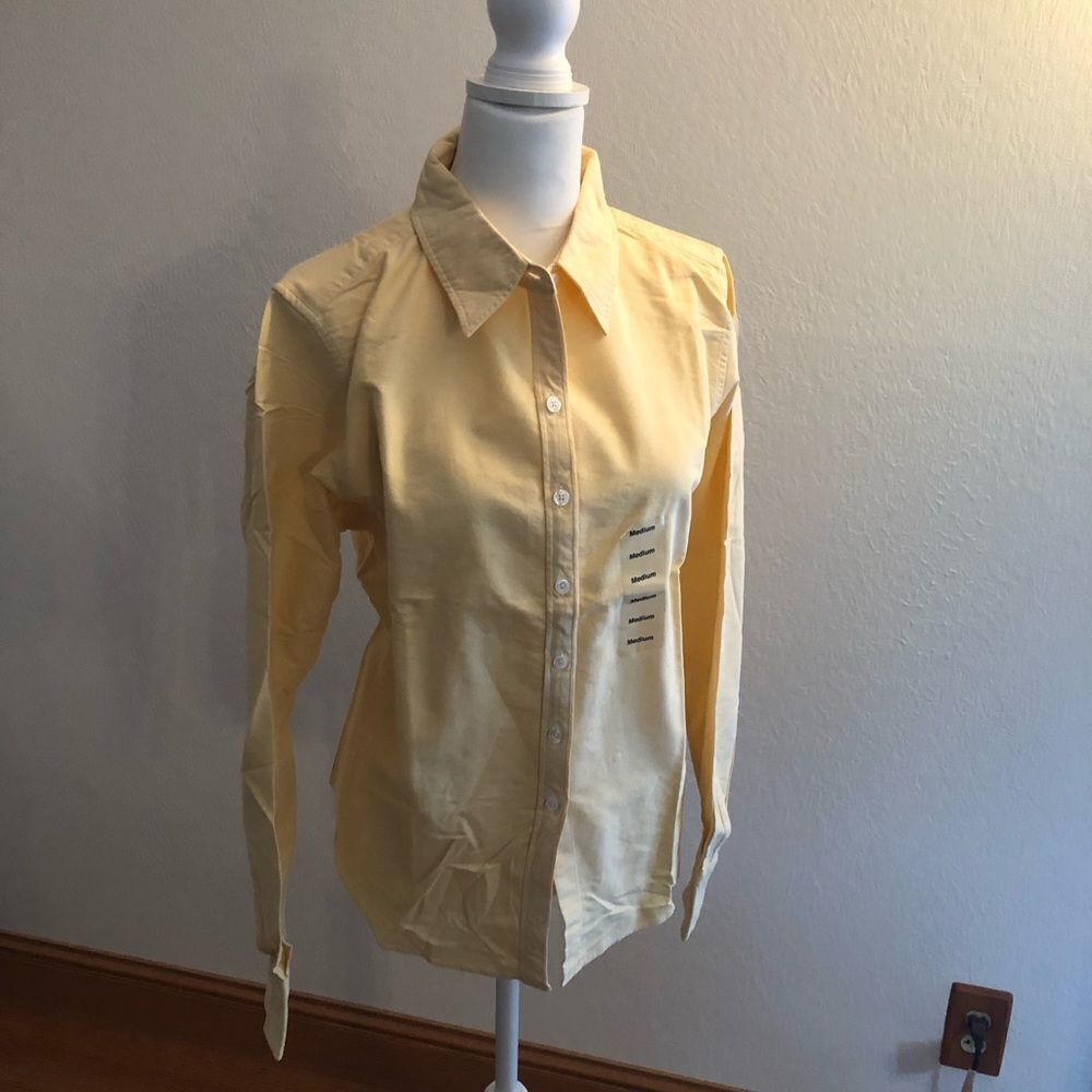 Yellow Crable for Her long sleeve button down